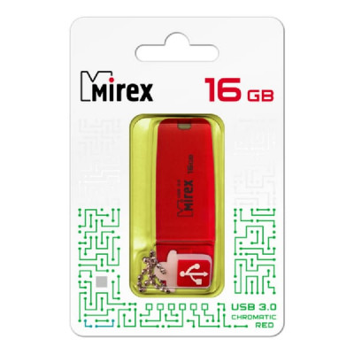 USB 3.0 флэш-диск 16Gb MIREX Cromatic Red (ecopack)
