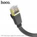 Патч-корд литой 10м Hoco US07 UTP Black. Сердечник: чистая медь, толщина 32. Gigabit Ethernet кабель категории 6, плоский, стандартные коннекторы категории. Подходит для маршрутизатора, ПК и другого оборудования с интерфейсом RJ45, для дома и офиса.