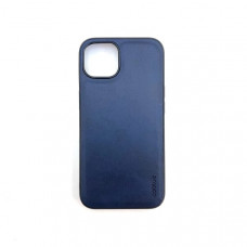 Чехол кожаный Coblue iP 15 Pro, цвет Dark Blue
