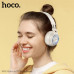 Гарнитура беспроводная полноразмерная Bluetooth HOCO W50 Cute fun Milky White. Емкость аккумулятора: 400 мАч. Время зарядки: около 2 часов. Вес: 163г. Поддержка режимов ВТ, AUX.