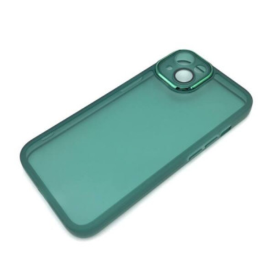 Чехол силиконовый iP 13 Clear Case, цвет Темно-Зеленый (с защитой камеры)
