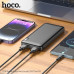 Внешний аккумулятор 10000 mAh HOCO J128 Black
 Вход: Micro-USB / Type-C: 5V / 2A макс. LED цифровой индикатор уровня заряда (активация кнопкой). Энергосберегающая полимер-литиевая батарея A+. Материал: ABS + PC огнестойкий материал.