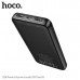 Внешний аккумулятор 10000 mAh HOCO J128 Black
 Вход: Micro-USB / Type-C: 5V / 2A макс. LED цифровой индикатор уровня заряда (активация кнопкой). Энергосберегающая полимер-литиевая батарея A+. Материал: ABS + PC огнестойкий материал.