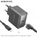 СЗУ-USB-C (Type-C)-Lightning BOROFONE BAS31A PD35W, кабель 1м, Black