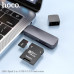 Кардридер HOCO HB45 Metal Gray TF3.0, SD, USB 3.0