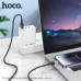 Кабель Lightning HOCO U129 1.2м, 2.4A, шнуровой, Black