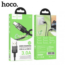 Кабель Type-C HOCO U129 1.2м, QC 3A, TPE, Black