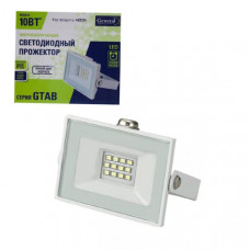 Прожектор светодиодный General GTAB-W 10-IP65-6500K белый. (Холодный белый свет, угол рассчеивания 120, Срок службы 35000часов, степень защиты IP65, Размеры: 96 х 80 х 24 мм)