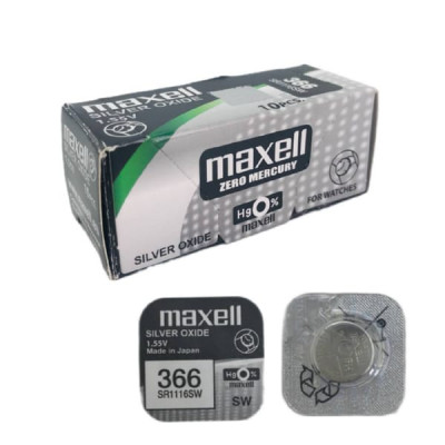Батарейка MAXELL R 366 SR1116SW, коробка-10шт