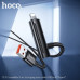 Кабель универсальный HOCO U135 USB-A/USB-C+Lightning 1м, 3A+2.4A, нейлон, Black
