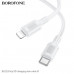 Кабель USB-C Lightning Borofone BX111 1м, 27W, ПВХ, White