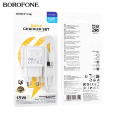 СЗУ-USB Type-C BOROFONE BAS42A 1м, QC3.0, 18W, White