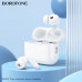 Гарнитура вакуумная Bluetooth Borofone BW82 White BT V5.4 Динамики 10 мм. Время работы  4 часа. Вес 48,5г. Емкость аккумулятора 300 мАч. Время ожидания 200 часов. Время зарядки около 1,5 часов.