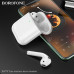 Гарнитура вкладыши Bluetooth Borofone BW79 White. Bluetooth V5.4. Дальность передачи: 10 м. Время зарядки 1 ч, время зарядки зарядного устройства 1,5 ч. Емкость аккумулятора зарядного устройства: 350 мАч, емкость аккумулятора левого и правого уха по 30 мА