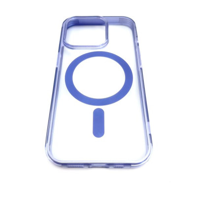 Чехол MagSafe iP 15 Clear Case противоударный,цвет Viola
