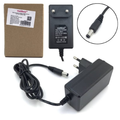 Блок питания Meltbox MB074 9V/1A=2A штекер 5,5x2,5, кабель 1,3м