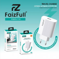 СЗУ-USB FaizFull FC58 2.4A, White