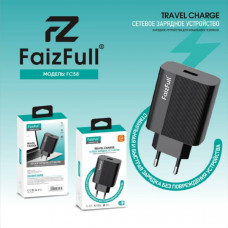 СЗУ-USB FaizFull FC58 2.4A, Black