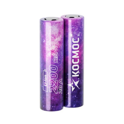 Аккумулятор 18650 (2200mA,3,7В) КОСМОС SP-2, без защиты