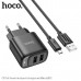 СЗУ-2USB Micro HOCO C141A 1м, 2,1A, Black