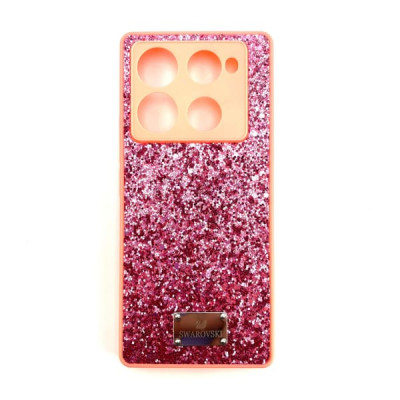 Чехол силиконовый Swarovski Infinix Note 40 Pro, цвет Pink