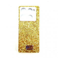 Чехол силиконовый Swarovski Infinix Note 40 Pro, цвет Gold