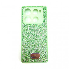 Чехол силиконовый Swarovski Infinix Note 40 Pro, цвет Green
