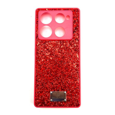 Чехол силиконовый Swarovski Infinix Note 40 Pro, цвет Red