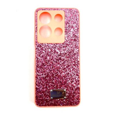 Чехол силиконовый Swarovski Infinix Note 30 4G, цвет Pink