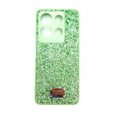 Чехол силиконовый Swarovski Infinix Note 30 4G, цвет Green