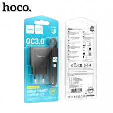 СЗУ-USB Micro HOCO C140A 1м, QC3.0A, 18W, Black