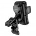 Держатель телефона HOCO S35 Black 2in1 (МЯТАЯ УПАКОВКА) с функцией беспроводной  зарядки, крепление на лобовое стекло/на дефлектор. Подходит для мобильных телефонов 4,5-6,7 дюймов (ширина: 60-90мм). Выход: 5W/7.5W/10W/15W (15W только для LG некоторых моде