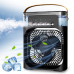 Вентилятор-Кондиционер настольный Air Cooler Fan, Black функция-УВЛАЖНЕНИЕ ВОЗДУХА, питание от Type-C-USB, 7 цветный ночник, таймер 1,2,3 часа, отсек для ароматизатора, ремешок. Размеры: 21 х 9 х 26см. Вес 726г. Резервуар для воды 600 мл. Максимальная ско