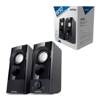 Активная колонка 2.0 SmartBuy W50, 6Вт, динамики 50мм, USB (SBA-4900) (1/20)