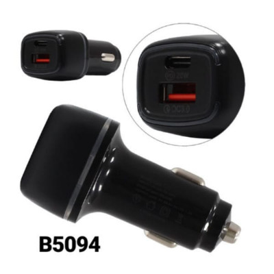 АЗУ-USB+PD JOOVE LZ04 PD20W QC3.0 5V 3A, Black, в блистере