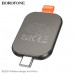 Зарядное устройство для Smart Borofone BQ25A Black
1. Вход USB-C: 5V/1A
2. Выход: 2.5W
3. Материал: цинковый сплав + PC
4. Размер: 48х30х6mm; Вес: 21г