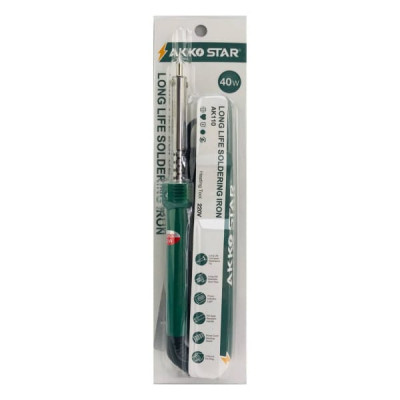 Паяльник электрический 40W 220V-240V, 50Hz AKKOSTAR