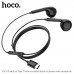 Наушники вкладыши HOCO M101 Crystal joy, аудио разъем Type-C, Black