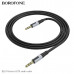Кабель Аудио 3,5 Jack-3,5 Jack BOROFONE BL19 1м, Black