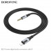 Аудио переходник Lightning(AM)-Jack3,5(AM) BOROFONE BL19 1м, TPE, Black
