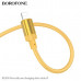 Кабель Lightning BOROFONE BX108 1м, 2,4А, силикон, Gold