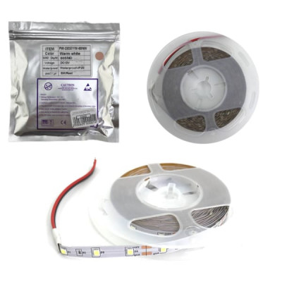 Лента светодиодная SMD2835 Теплый Белый (IP20, 60SMD-8мм , 3000K, 12V) 5 м
