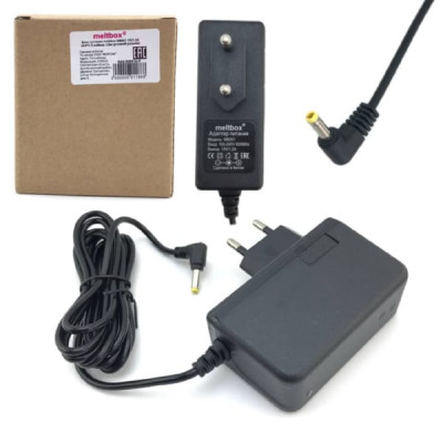 АКЦИЯ! Блок питания для АЛИСА мини2 Meltbox MB051 15V/1,2A=1,5A (4,0х1,7), кабель 1,8м, угловой штекер, черный. Продается упаковкой (В упаковке 5 шт)