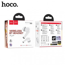 АКЦИЯ!!! Гарнитура вакуумная Bluetooth Hoco EQ2 White. Продается КРАТНО 3шт!!! Время работы: 7 ч. Аккумулятор кейса: 320 mAh. Аккумулятор наушников: 30 mAh. Режим ожидания: 180 ч. Версия Bluetooth: 5.3. Чип: JL AC6983D2. Наличие микрофона: да