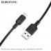 Кабель Micro USB BOROFONE BX113 3м, 2.4А, силикон, Black