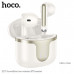 Гарнитура вкладыши Bluetooth Hoco EQ7 Milky White. Емкость аккумулятора: чехол для зарядки 300 мАч; Наушники 40 мАч. Время использования: 7 часов. Размер: 50х49,2х27 мм; Общий вес: 36,3 г. Чехол для зарядки оснащен светодиодным цифровым дисплеем. Поддержи