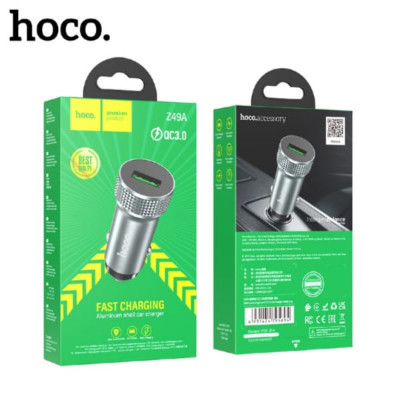 АКЦИЯ!!! АЗУ USB HOCO Z49A 18W QC3.0A, Gray. Продается КРАТНО 3шт!!!