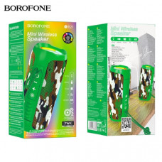 АКЦИЯ!!! Портативная колонка Borofone BR21 Camouflage Green. Продается КРАТНО 3шт!!!
BT v5.1. Чип: JL AC6965E. Емкость батареи: 1200mAh. Время зарядки около 2 часов. Время использования: 3 часа. Динамик: 45ммx2. Мощность: 5Wx2. Размеры: 161,5x68,4x68,4мм 