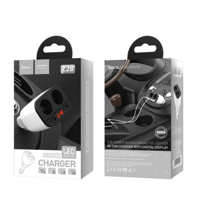 АКЦИЯ!!! Разветвитель прикуривателя HOCO Z28, White (2 выхода+2USB). Продается КРАТНО 3шт!!!
Входное напряжение: DC12-24V; USB1 выход: 5V/2.4A. USB1 выход: 5V/2.4A. Общий выход 5V/3.1A MAX. Максимальная мощность прикуривателя 96W. Размер: 94х52х32мм, вес: