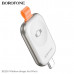 Зарядное устройство для Smart Borofone BQ25A Silver
1. Вход USB-C: 5V/1A
2. Выход: 2.5W
3. Материал: цинковый сплав + PC
4. Размер: 48х30х6mm; Вес: 21г